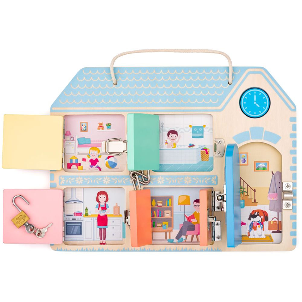 Къща с ключалки, игра Монтесори