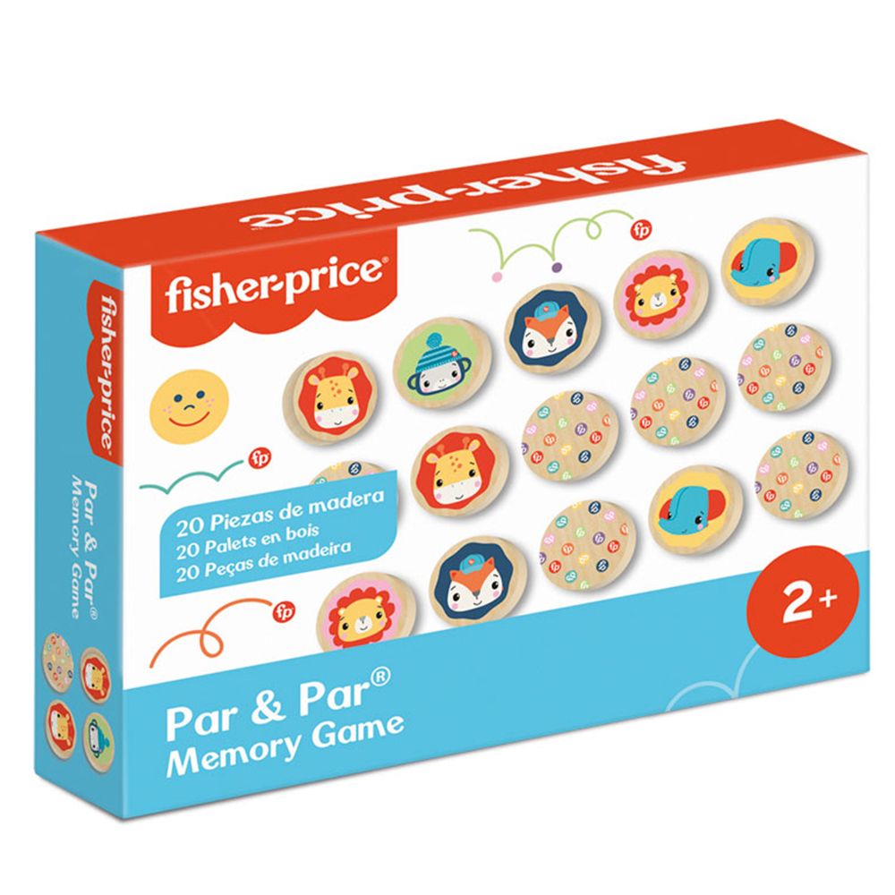 Fisher Price, Дървена мемо игра, Животни