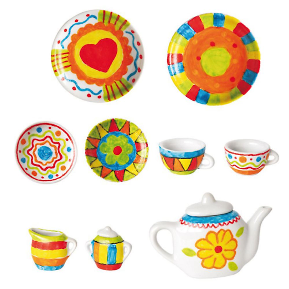 Нарисувай сервиз за чай