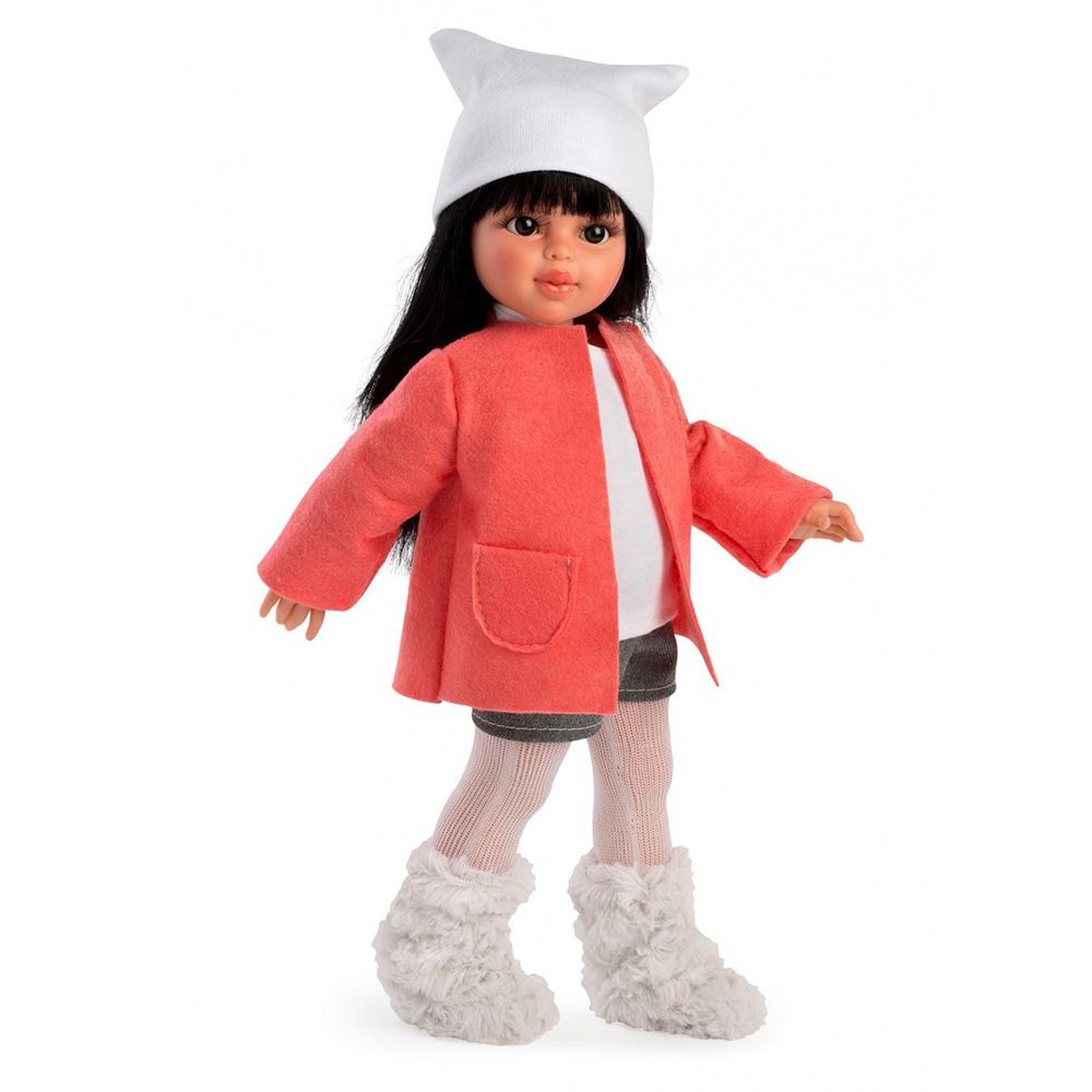 Asi, Кукла Сабрина, с розово палто и бяла шапка