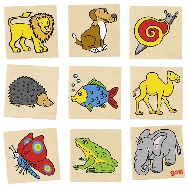Goki, Игра за памет в дървена кутия, Животни
