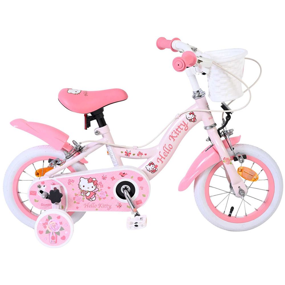 E&L Company, Детски велосипед с помощни колела, Hello Kitty, 12 инча