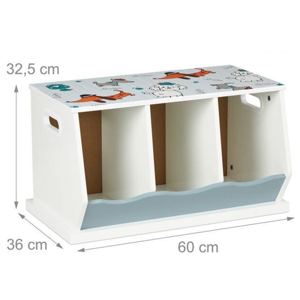 Детски стелаж-органайзер с 3 отделения, Dogo