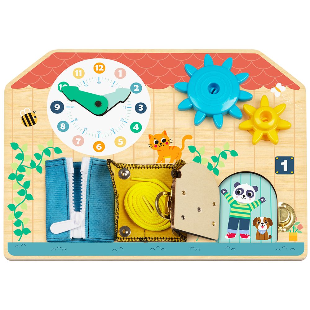 Активна дъска - бизиборд, Къща с часовник