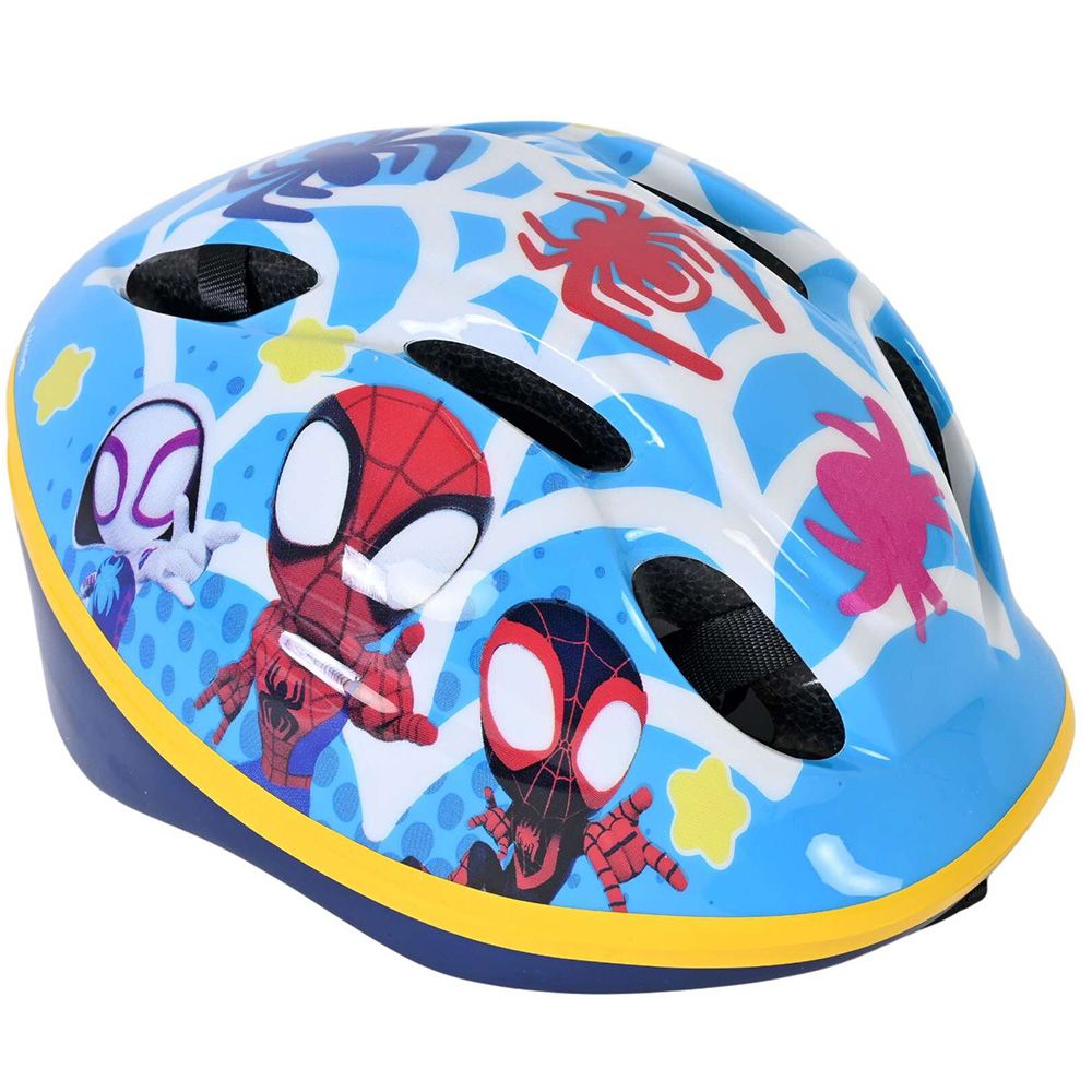 Детски комплект каска и протектори, Спайдърмен