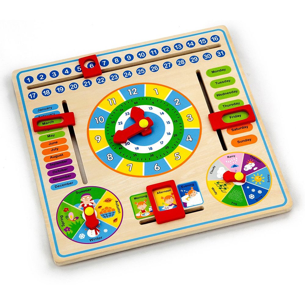 Viga toys, Многофунционален календар и часовник