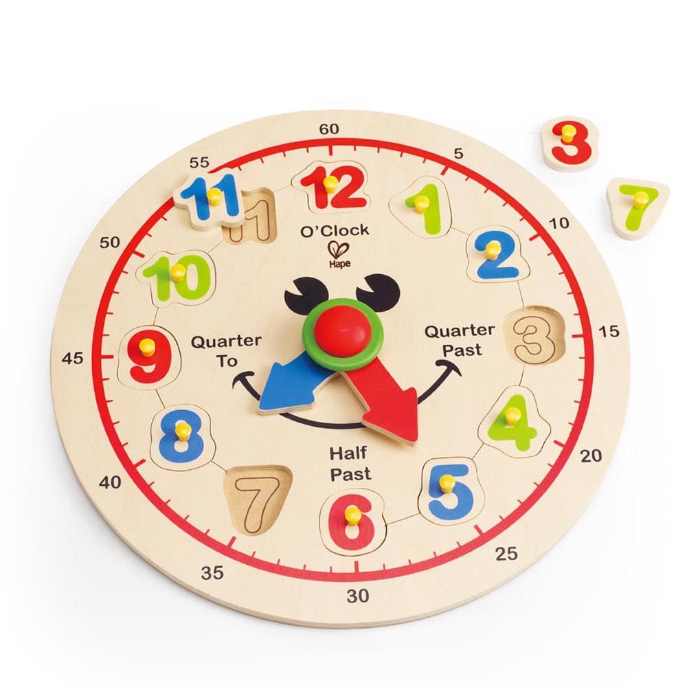 Hape, Дървен часовник-пъзел