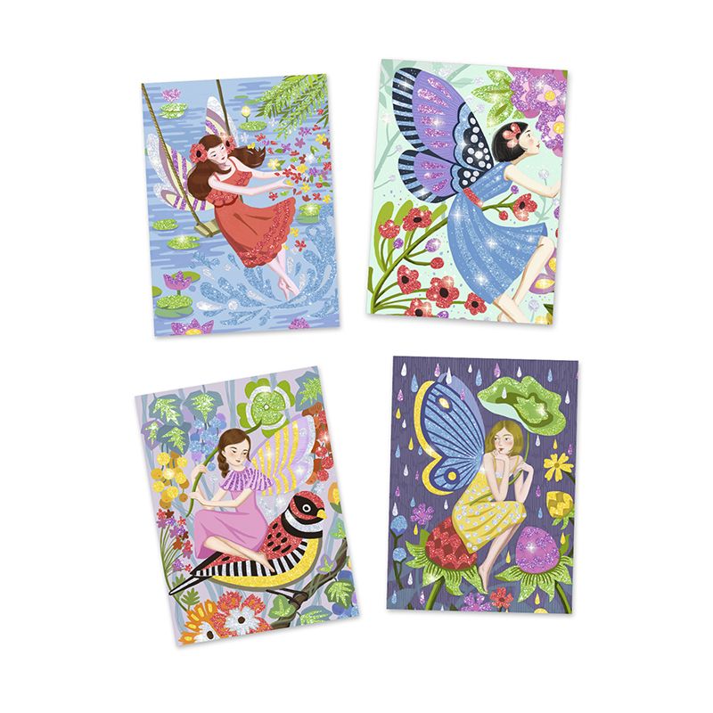 Комплект за рисуване с брокат, Светът на феите