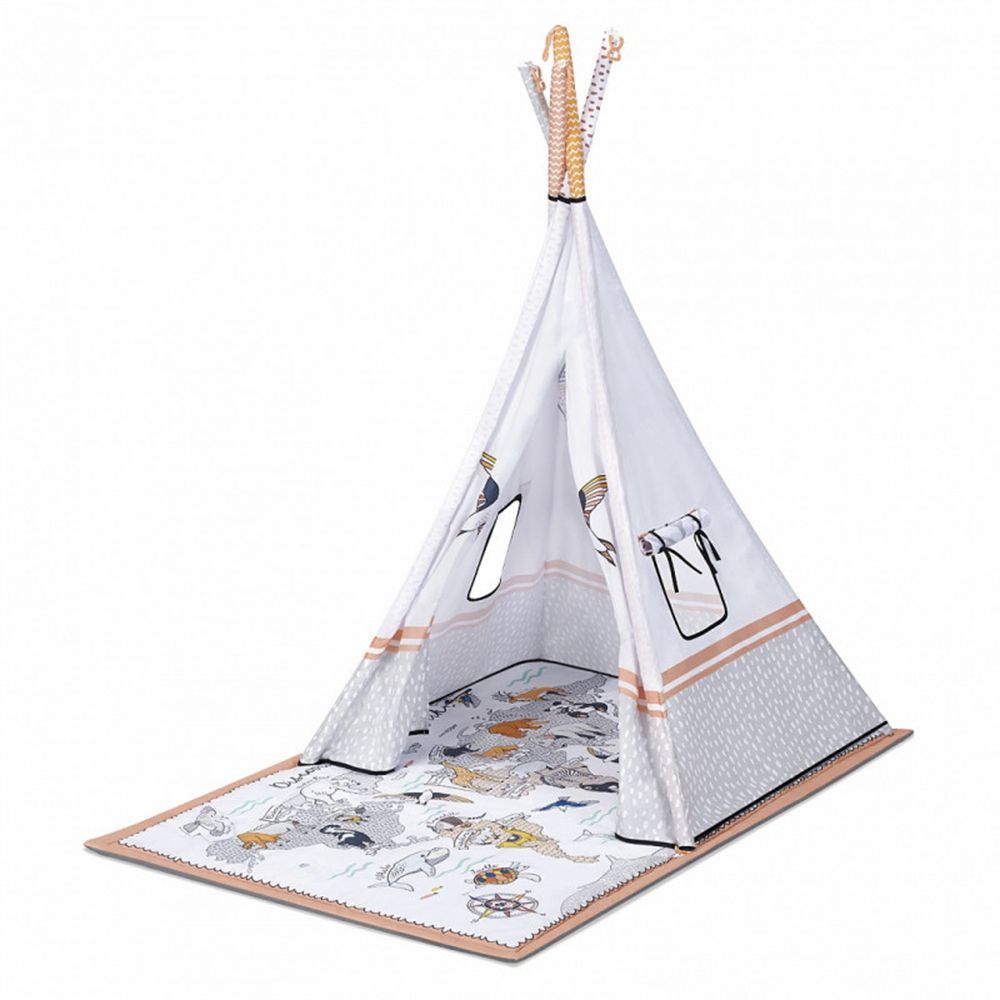 Kinderkraft, Образователна гимнастика и палатка за игра TIPPY, 3 в 1