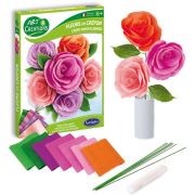 Комплект за декорация, Букет рози от креп хартия