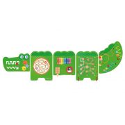 Голяма дървена стена с активности, Крокодил