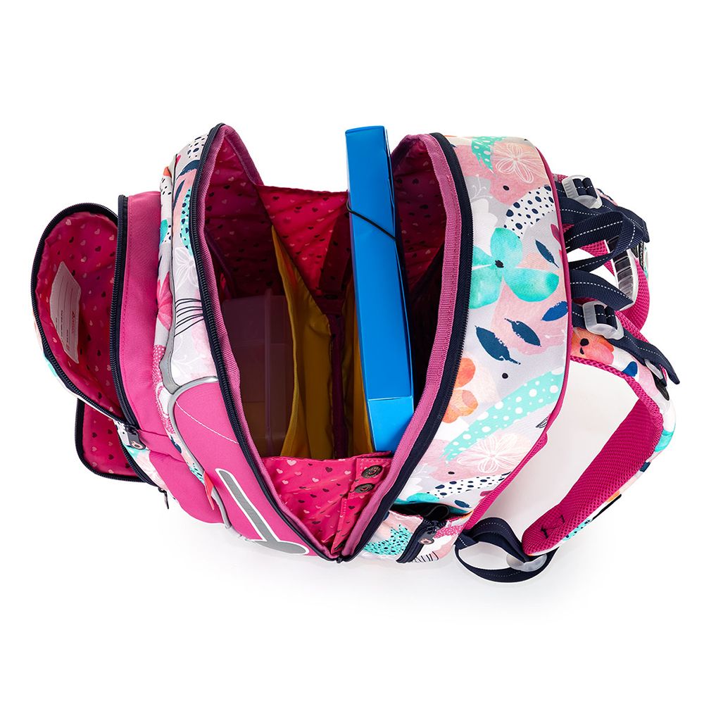 Анатомична ученическа раница, Розови цветя