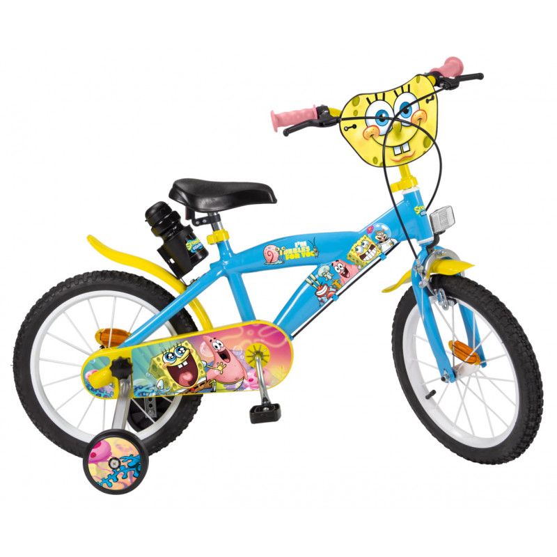 Toimsa, Детски велосипед Sponge Bob, с помощни колела, 16 инча