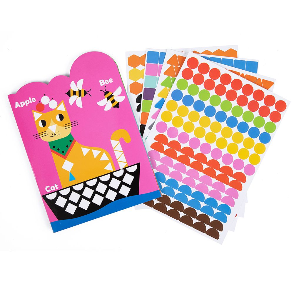 Дидактическа игра, Животни - картини с геометрични стикери
