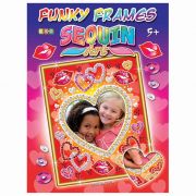 Изкуство с пайети рамка за снимка, Сърца