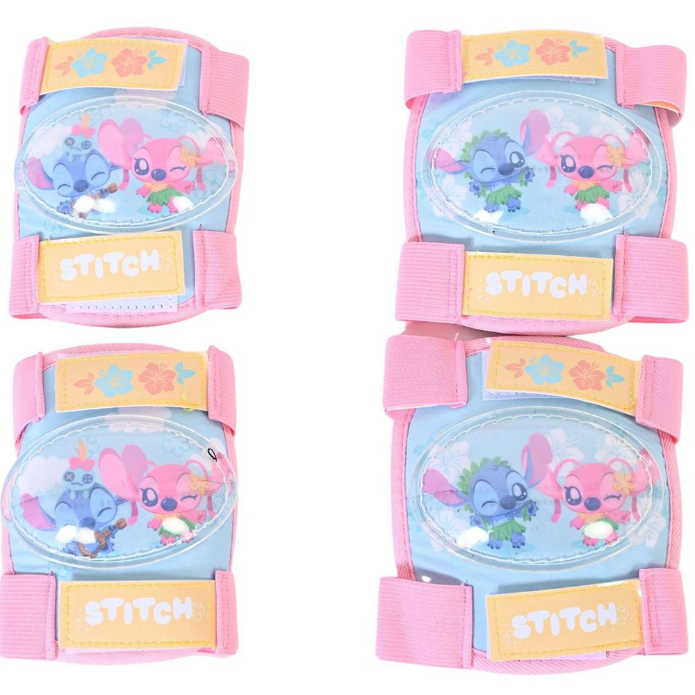 Детски комплект каска и протектори, Стич