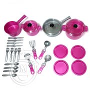Комплект за готвене и хранене в кошница, 27 части