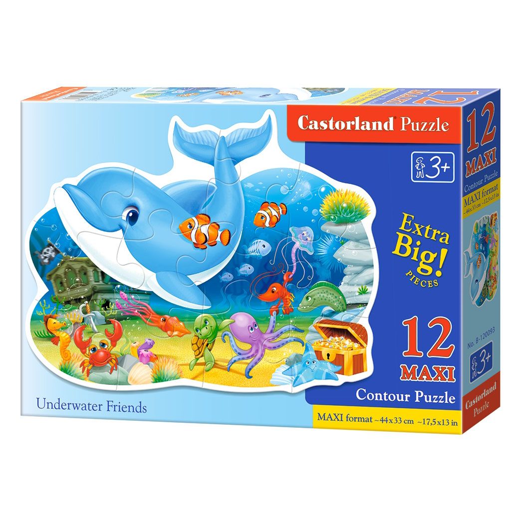 Castorland, Подводни приятели, пъзел MAXI, 12 части