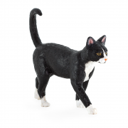 Фигурка за игра и колекциониране, Котка, черно и бяло