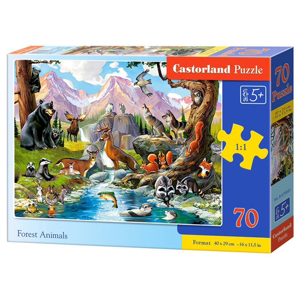 Castorland, Горски животни, пъзел 70 чаcти