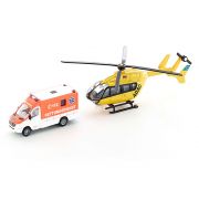 Спасителен Хеликоптер на ADAC и линейка