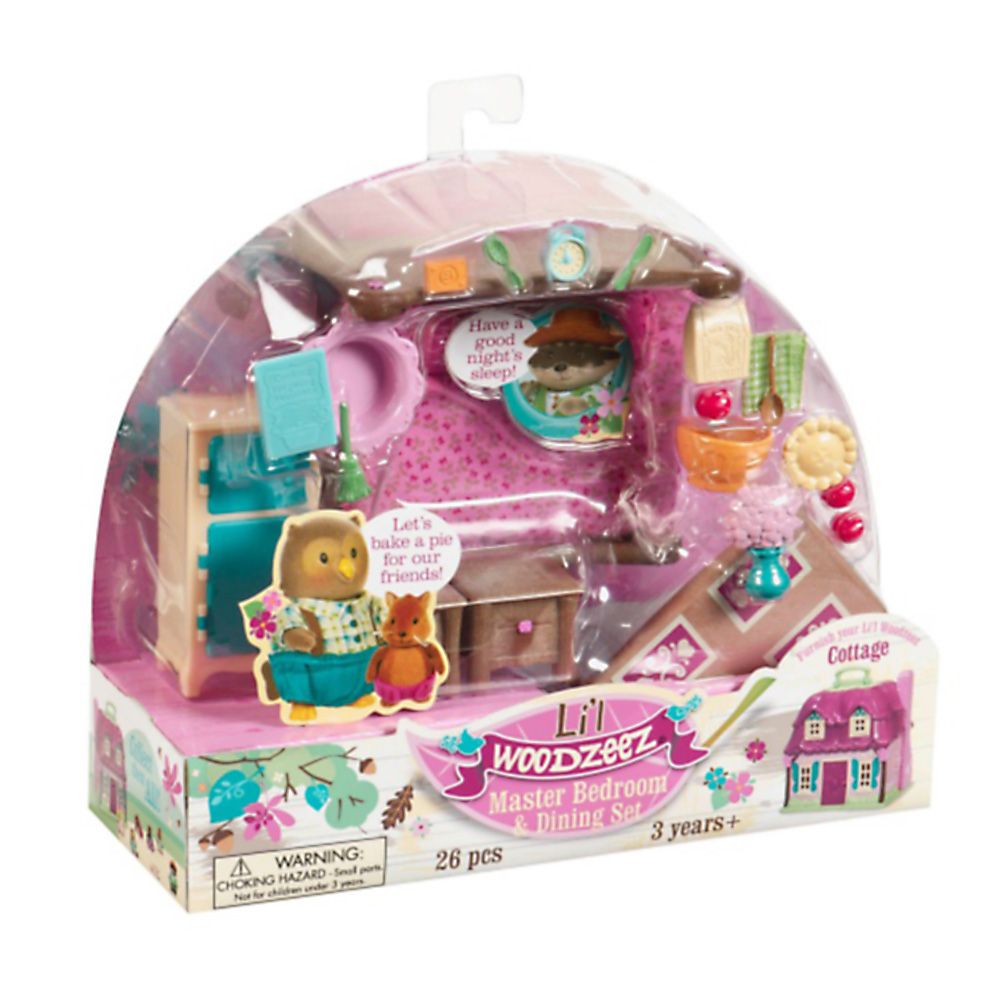 Li'l Woodzeez  Комплект за игра, Спалня и столова