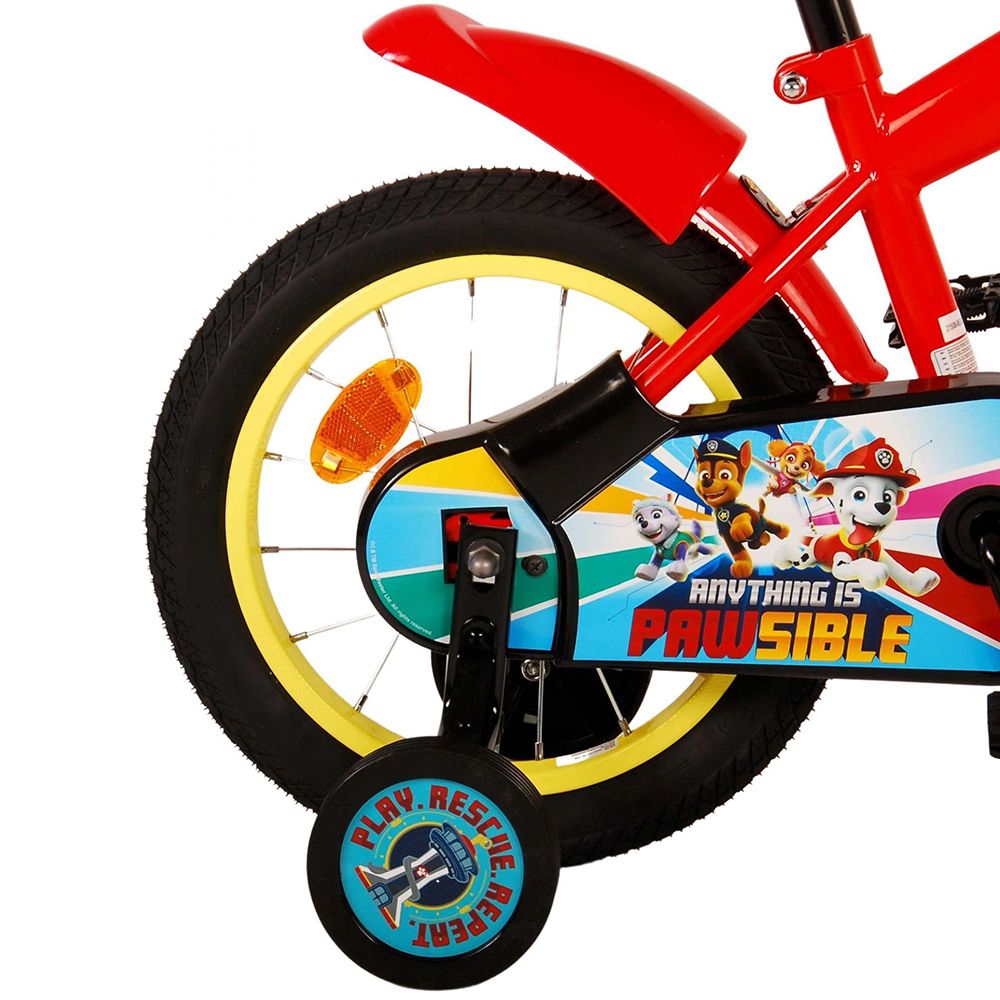 Детски велосипед с помощни колела, Paw Patrol,14 инча