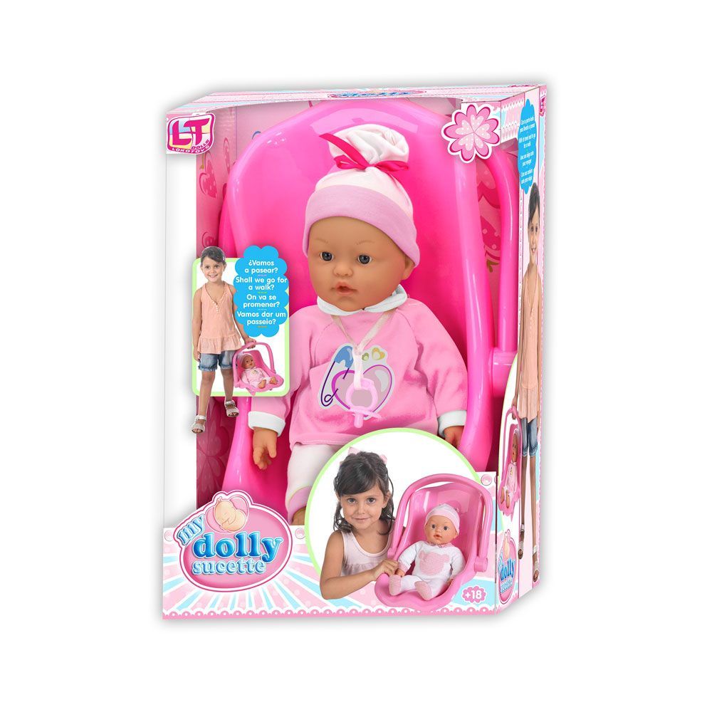 Кукла ДОЛИ, със столче за кола