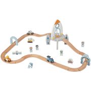 Дървен влак с релси, Космическа станция