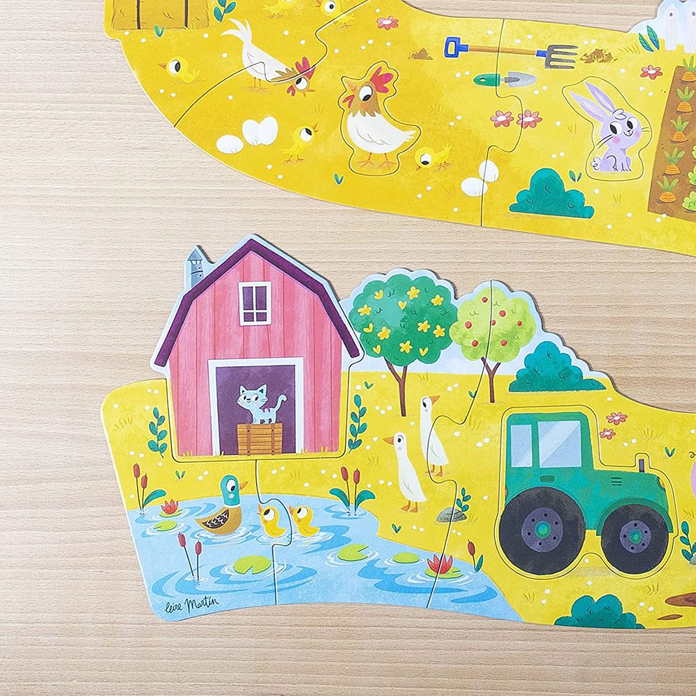 Прогресивен пъзел ферма, 18 XXL части