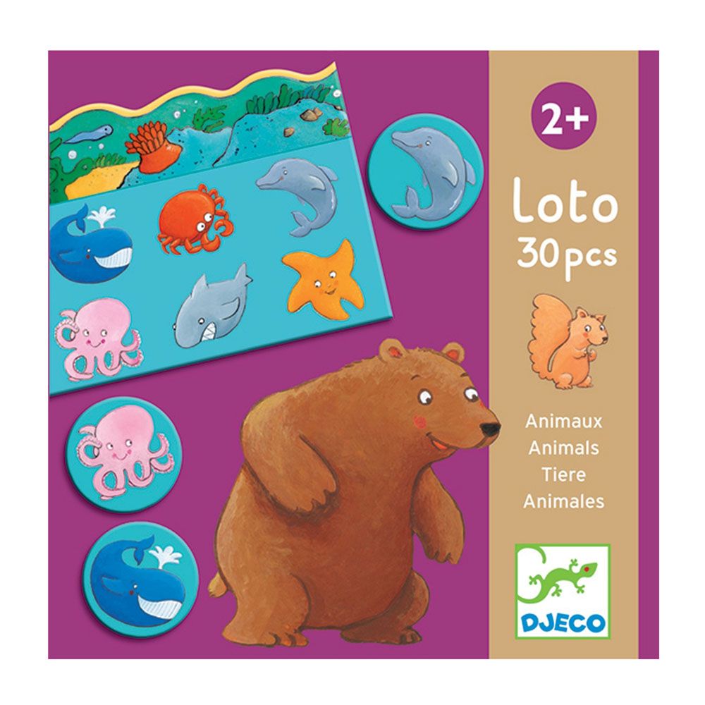 Djeco, Игра лото, Животни