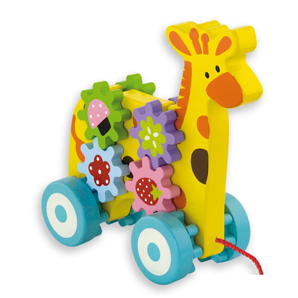 Andreu toys, Жираф със зъбни колела за дърпане