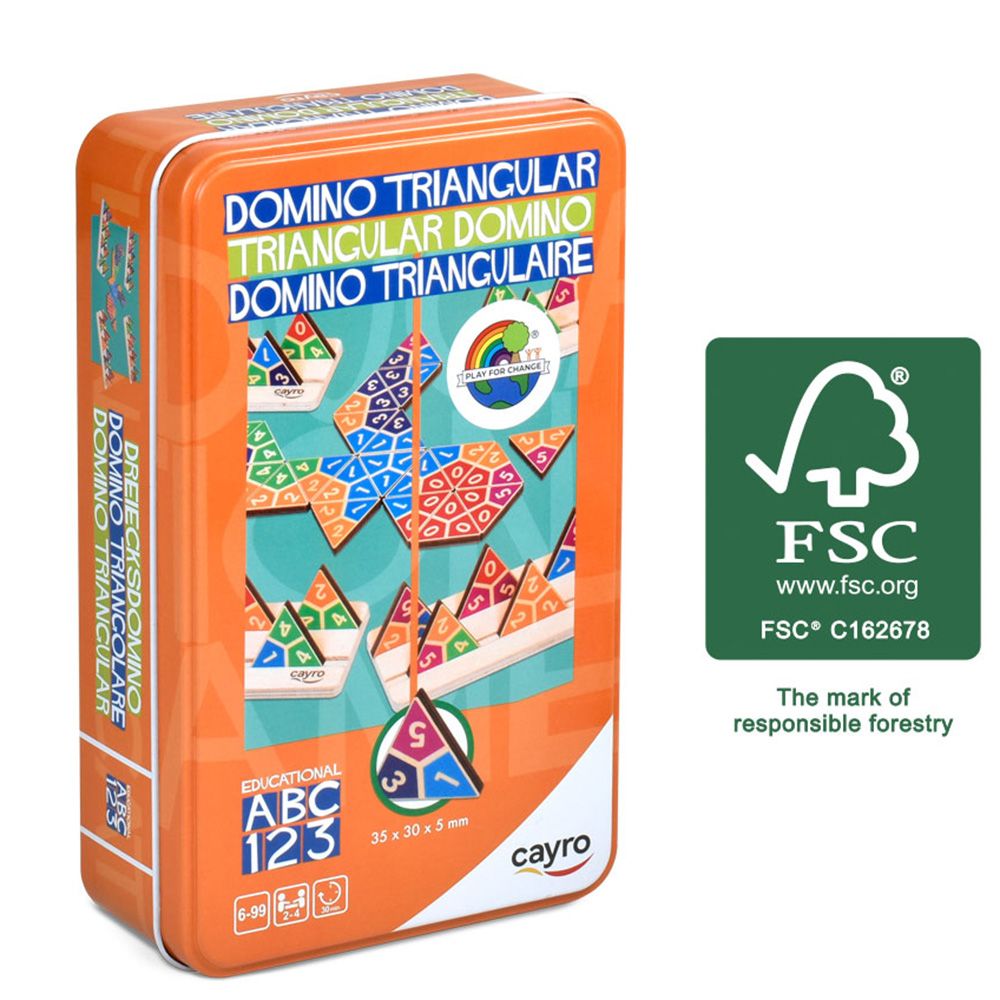 Cayro, Триъгълно домино в метална кутия за път