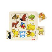 Дървена игра - пъзел, Кой къде живее?