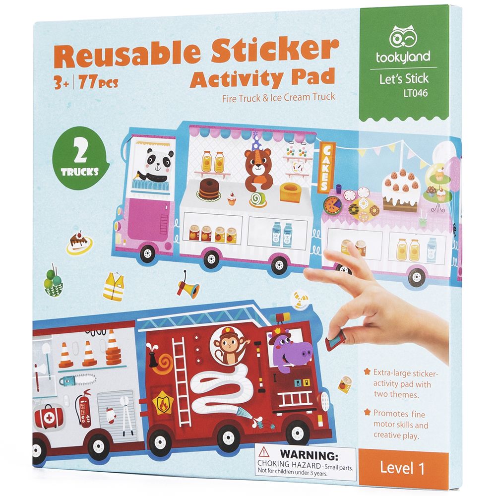 Моят първи творчески комплект със стикери и помпони, 4 в 1