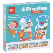 Образователен пъзел, Уча сезоните, 16 елемента