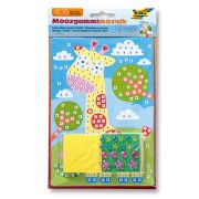 Направи картинки от цветни мозайки, Жираф