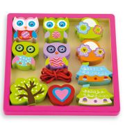 Играчка за нанизване Бухали