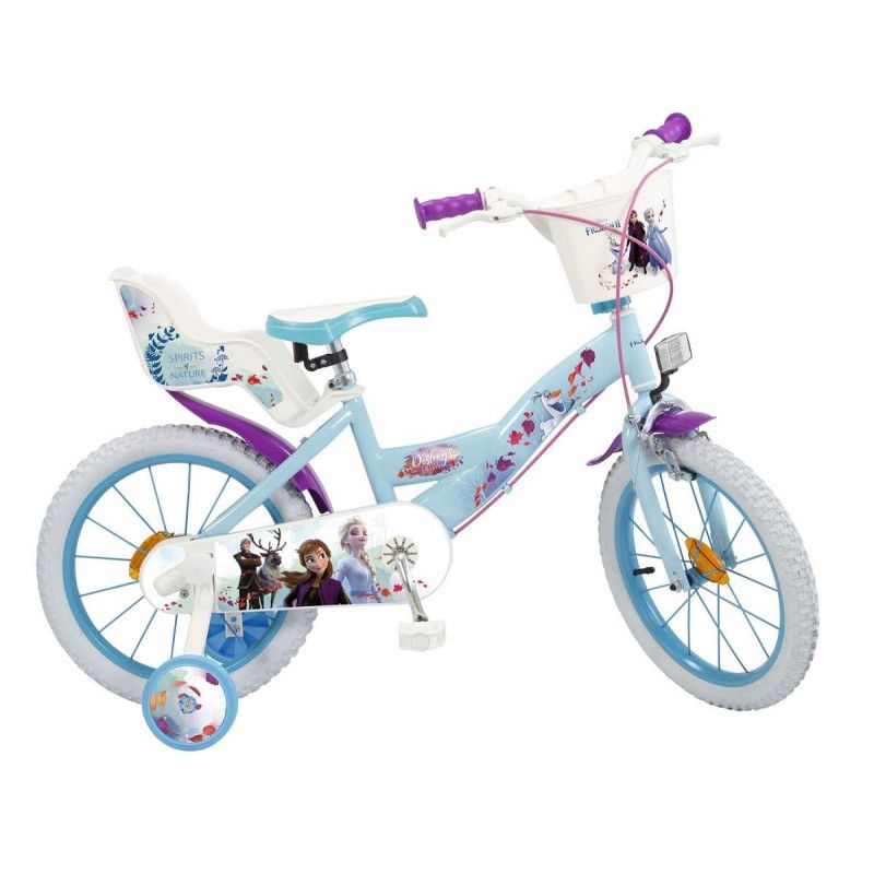 Toimsa, Детски велосипед Frozen II, с помощни колела, 16 инча