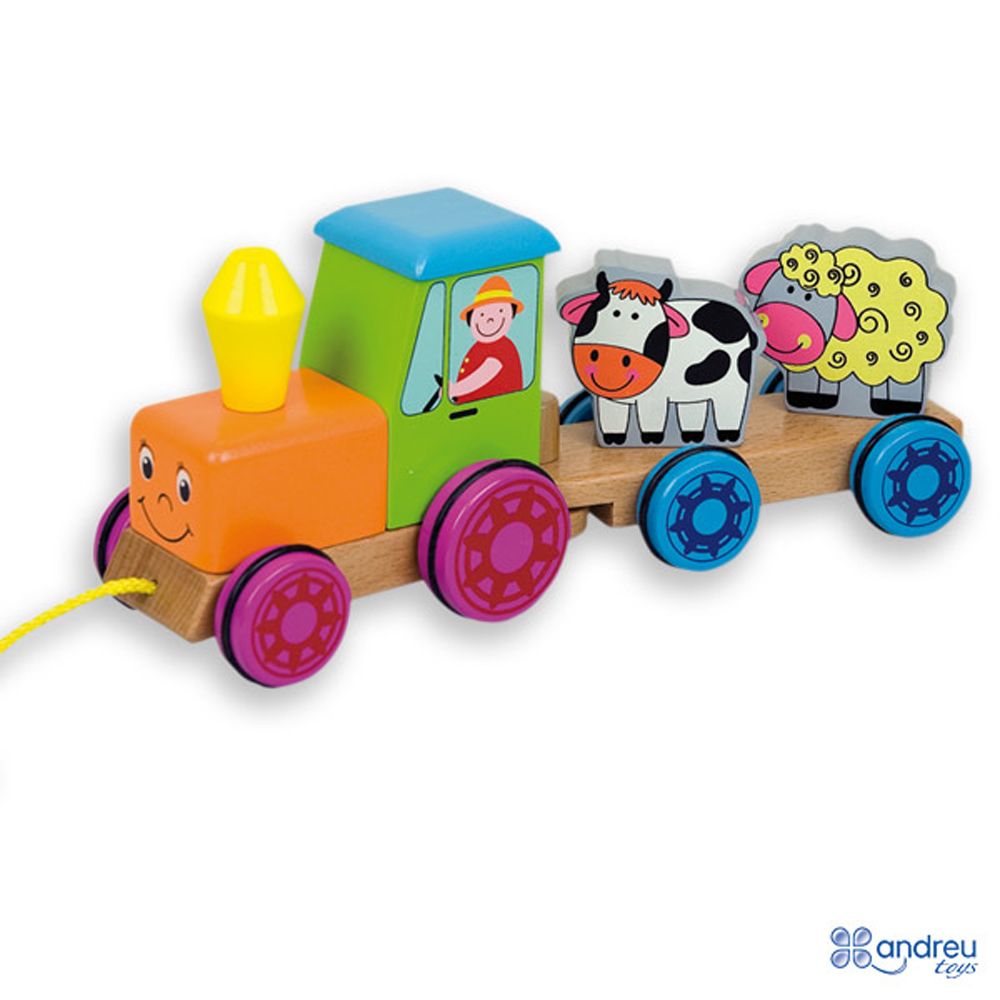 Andreu toys, Дървен трактор с магнити