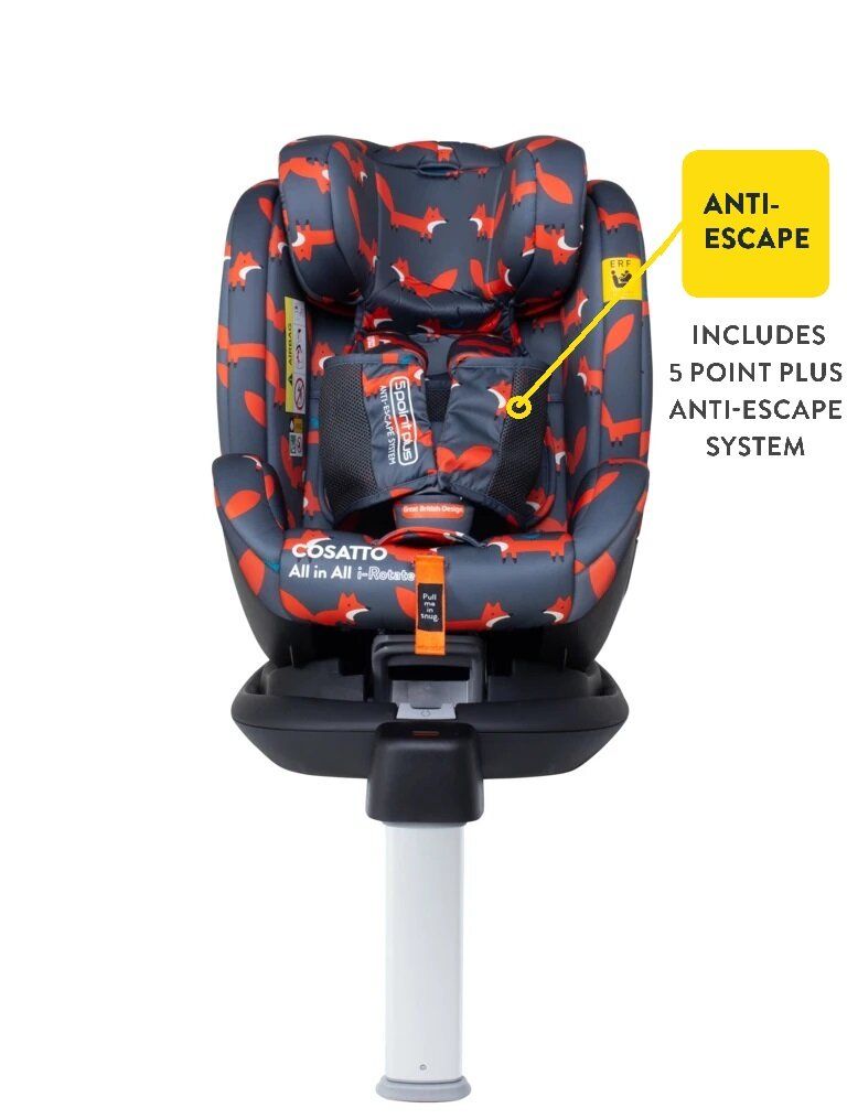 Детско столче за кола Cosatto All in All i Rotate, Лисици
