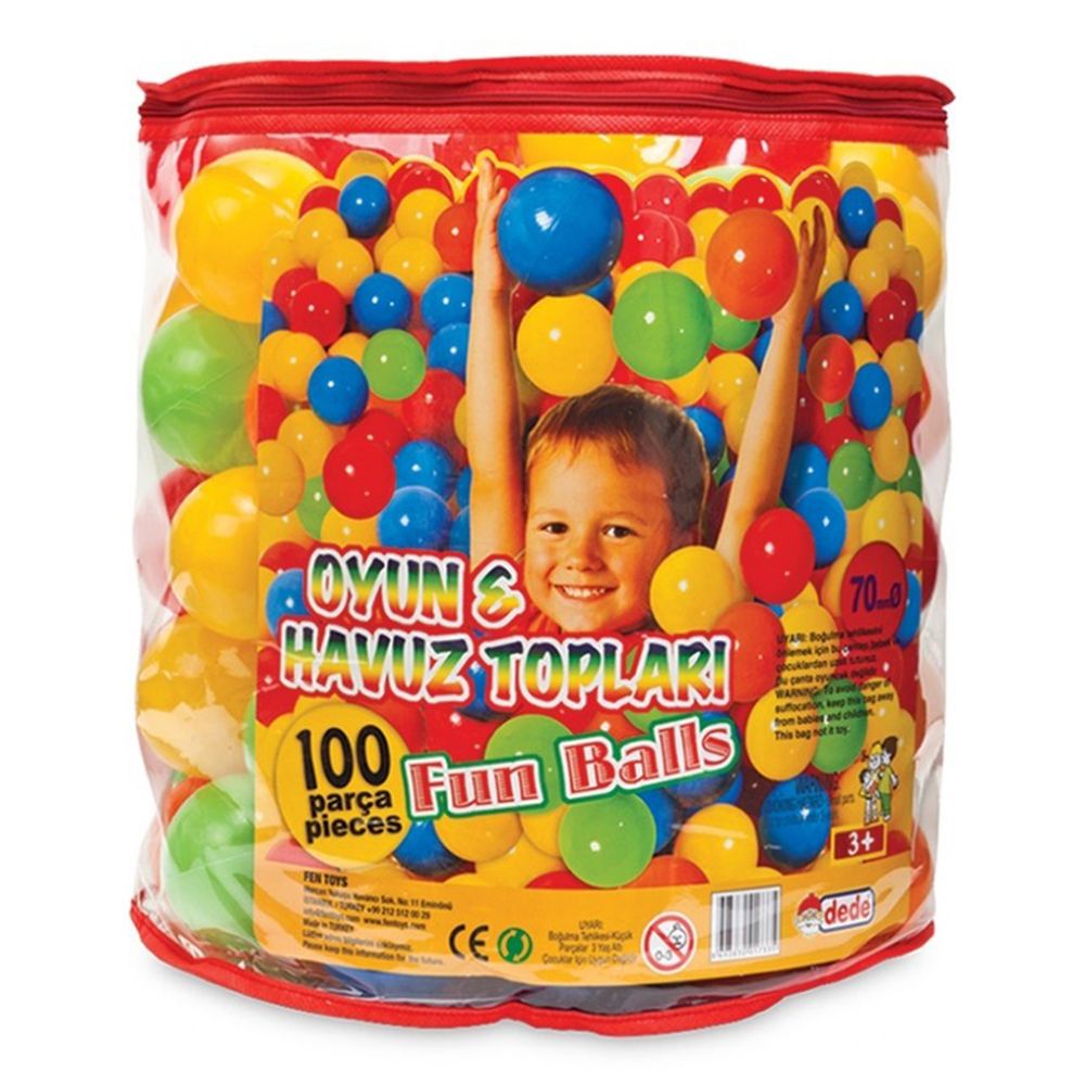 Dede toys, Топки меки за игра, 100 броя