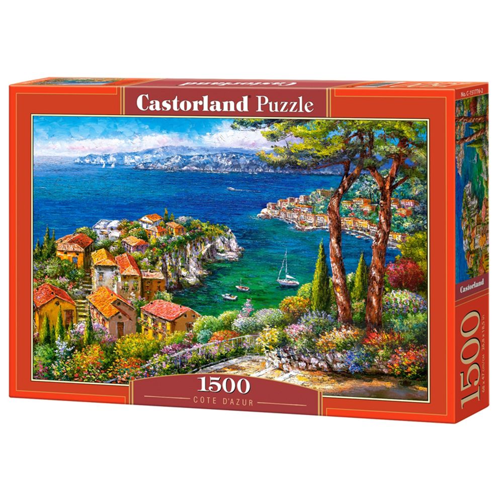 Castorland, Лазурен бряг, Франция, пъзел 1500 части