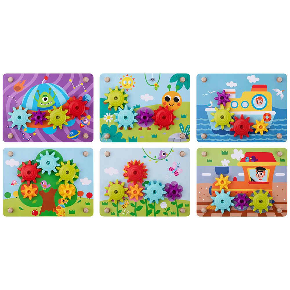 Дидактическа игра, Картини със зъбни колела