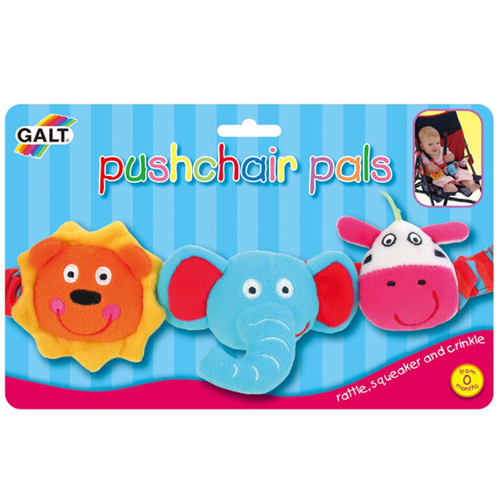 Galt Toys, Бебешка дрънкалка за количка, Животни