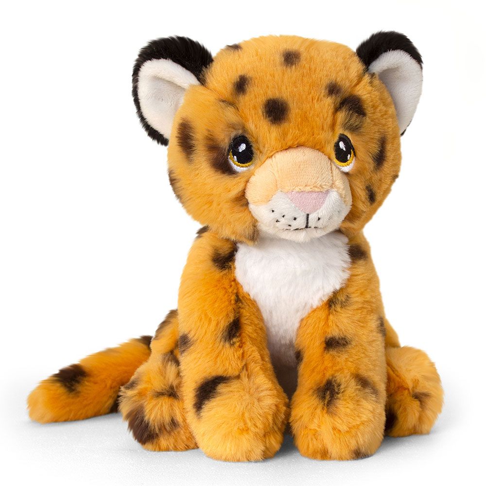 Keel Toys, Леопард, eкологична плюшена играчка от серията Keeleco, 18 см