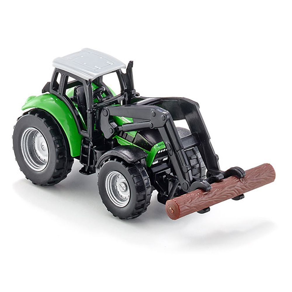 Трактор Deutz, с преден товарач за дърва