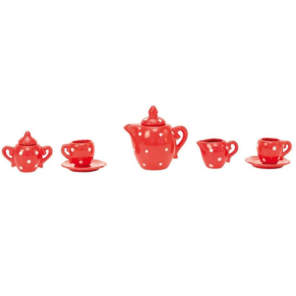 Детски керамичен комплект за чай, Точици