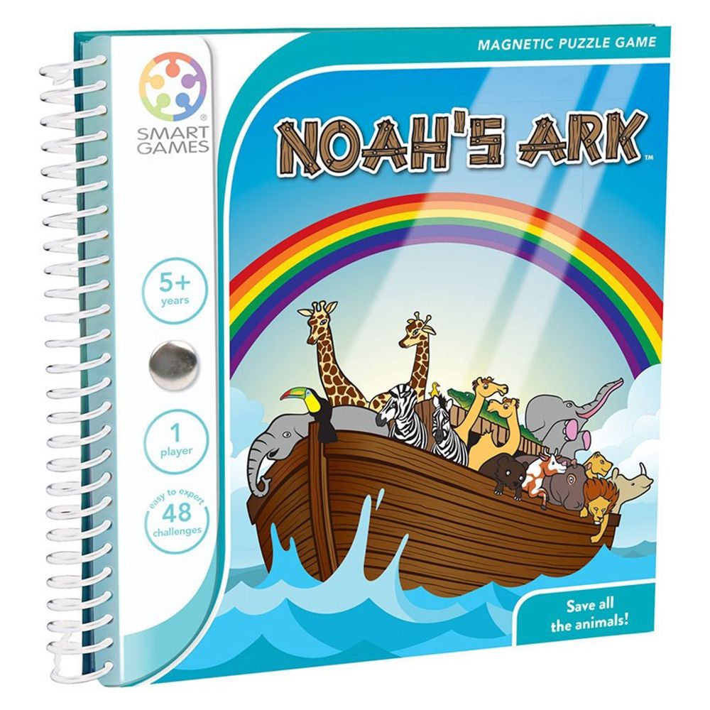 Magnetic travel games, Логическа магнитна книжка-игра, Ноев ковчег, Smartgames