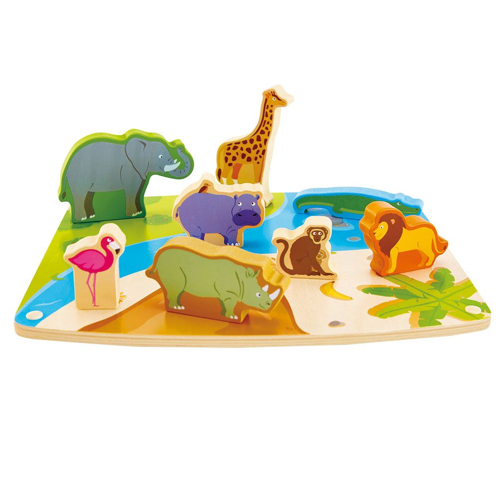 Hape, Дървен пъзел, Животните в саваната